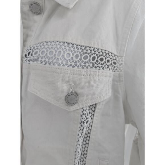 White Denim Lace Jacket Infinite Road by Blank NYC - Picture 14 of 16